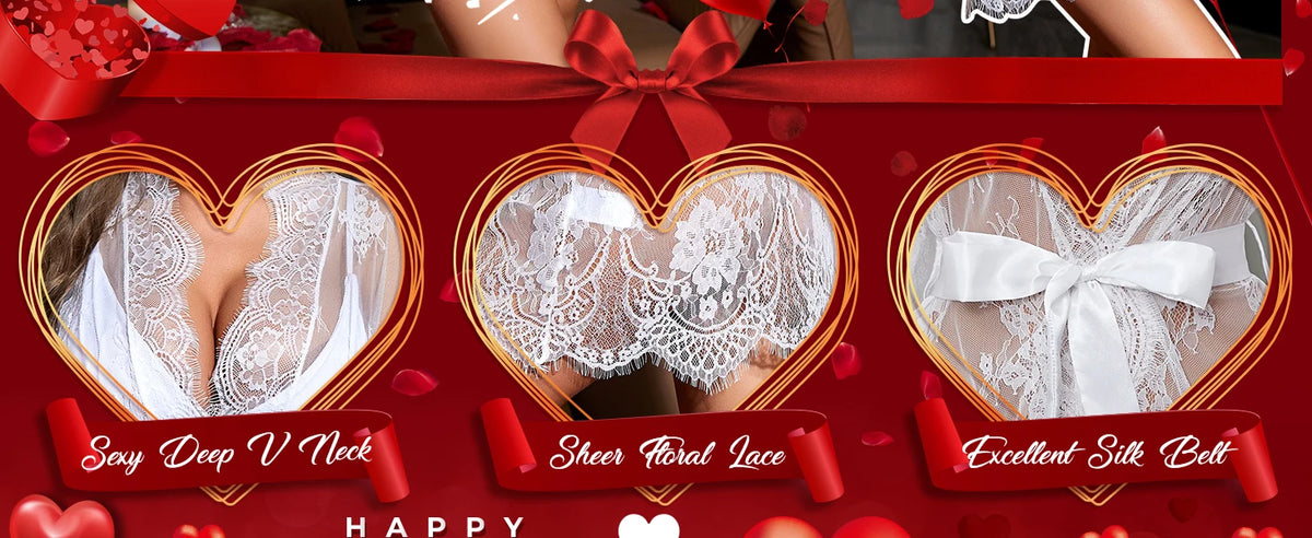 Romantic Lace Robe Set Women Sheer Floral Babydoll Lingerie Nightwear Belt Elegant Bridal Boudoir Sleepwear Mesh Nightgown