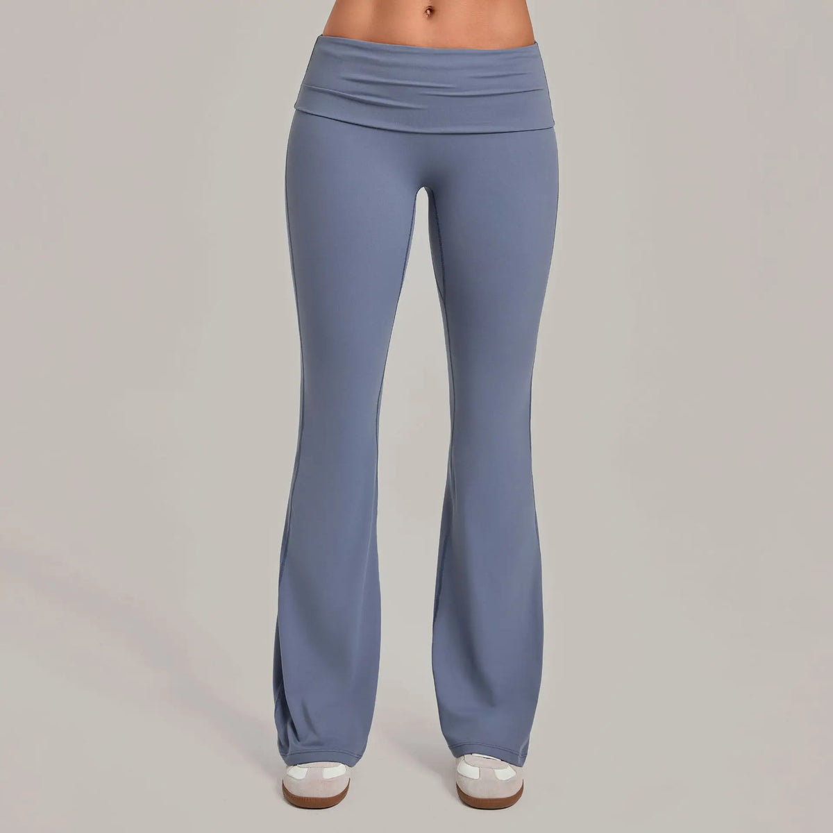 Women's Seamless Yoga Pants Sports Fitness Training High-Waist Hips-Lifting Flare Leggings Workout Gym Running Slim Fit Pants