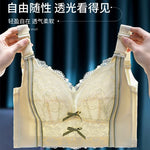 Womens Full Coverage Lace Push Up Bra Wireless Large Size Anti-sagging Underwear Female Lingerie 34 36 38 40 42 44 48 50 C D E