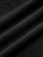 Women's Casual Rib-Knit Solid Color Long Sleeve T-Shirt Visible Stitching Slim Fit O-Neck Comfort Top Spring/Fall
