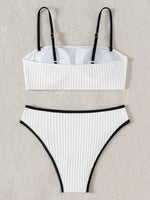XS - L Wrinkled Bandeau Bikinis High Waist Bikini Female Swimsuit Women Swimwear Two-pieces Bikini Set Bathing Suit Swim Beach