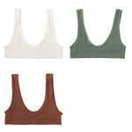 3Pcs/Set Seamless Bras For Women Push Up U Shape Bra Nonwire Underwear Female Sexy Lingerie Sport Bra Tops Comfort Intimates