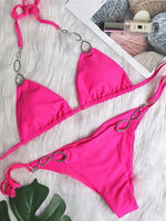 New Shiny Crystal Diamond Bikini 2026 Women Halter Bandage Swimsuit Female Swimwear Rhinestone Bikini set Brazilian Bathing Suit