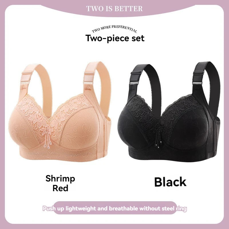 Womens Lace Bras Ultra-Thin Perspective Bralette Deep V Bra Sexy Lingerie Tops Plus SizeCup Mom's underwear active bra