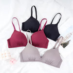 Seamless Bras for Women Push Up Bras No Wire Brassiere A B Cup Underwear Sexy Bralette Three Quarters(3/4 Cup)Lingerie