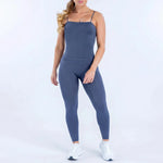 NCLAGEN Yoga Sets Women 2 Piece Gym Clothes Defy Longline Strappy Top And Defy Leggings Fitness Suit Pilates Workout Sportswear