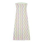 2024 Dress For Women Summer Chic Print Mesh Sleeveless Sexy Side Slit Slim Dresses Wild Beach Resort Style Woman Dress
