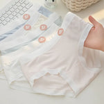 1 Pack 7A Antibacterial Mid-Rise Fit Panties Sexy Lingerie Breathable All-Day Comfortable Briefs Solid Color M-XL Intimates