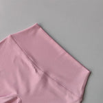 Women's High-Waist Quick-Drying Yoga Sports Shorts Nude Summer Fitness Running Training Three Quarter Length