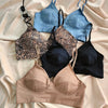 Fashion Women Underwear Cowboy Vest Seamless Simple Bra Deep V Wireless Comfort Brassiere Classic Sling Lingerie Outer Wear