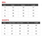 2PCS Yoga Set Women Gym Sports Suits Fitness Bra Crop Top Workout Clothes Female Athletic Wear Push Up Shorts Sportswear