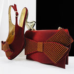 Doershow Lastest Italian Design Fashion Style Ladies Shoes with Matching Bag Set 2025 Nigerian Shoes and Bag Set HL1-1