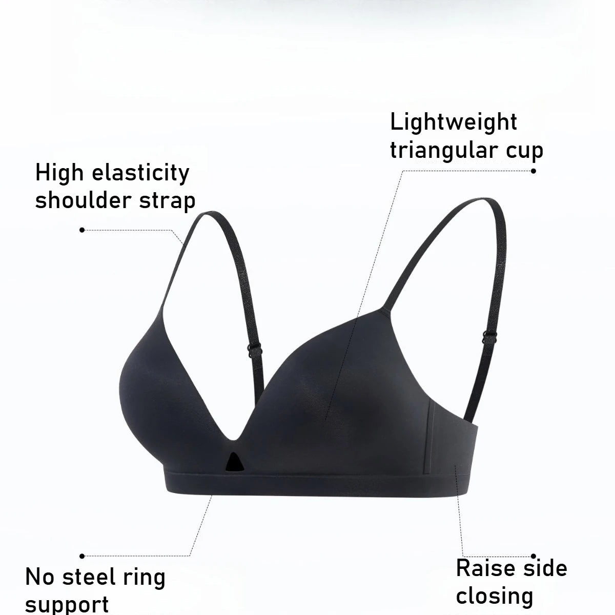 2026 Seamless Bras for Women Japanese Style Wireless Underwear No Steel Ring Bralette 3/4 Cup Glossy Bra Female Lingerie