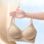 Underwear Women's Summer Thin Small Chest Thick Push-up Big Invisible Seamless Spaghetti Strap Bra Jelly Back Bras 2026