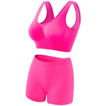 Women Seamless Bra Set Female Bra Tanks Low Waist Boyshorts Underwear Sexy Casual Sports Panties Lingerie Set S-5XL Intimates