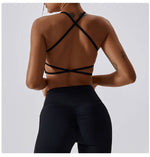 Sexy Cross Sports Bra Gym Top Women Training Running Yoga Bra Stretch Women Sports Underwear Fitness Workout Women Tank Tops