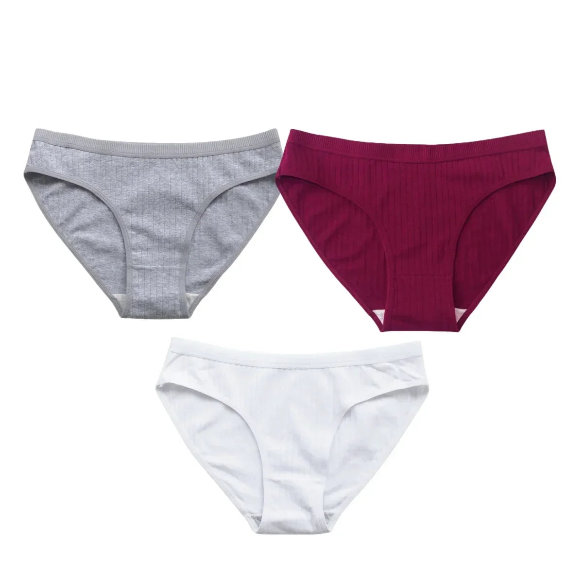3Pcs/Set Cotton Panties Women Briefs Sexy Female Underpants Solid Pantys Seamless Underwear M-XL Panties Soft Lingerie Intimates