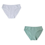 2Pcs/Set Cotton Panties Women Low Rise Underwear Solid Color Comfort Breathable Briefs Sexy Lingerire M-XL Seamless Intimates