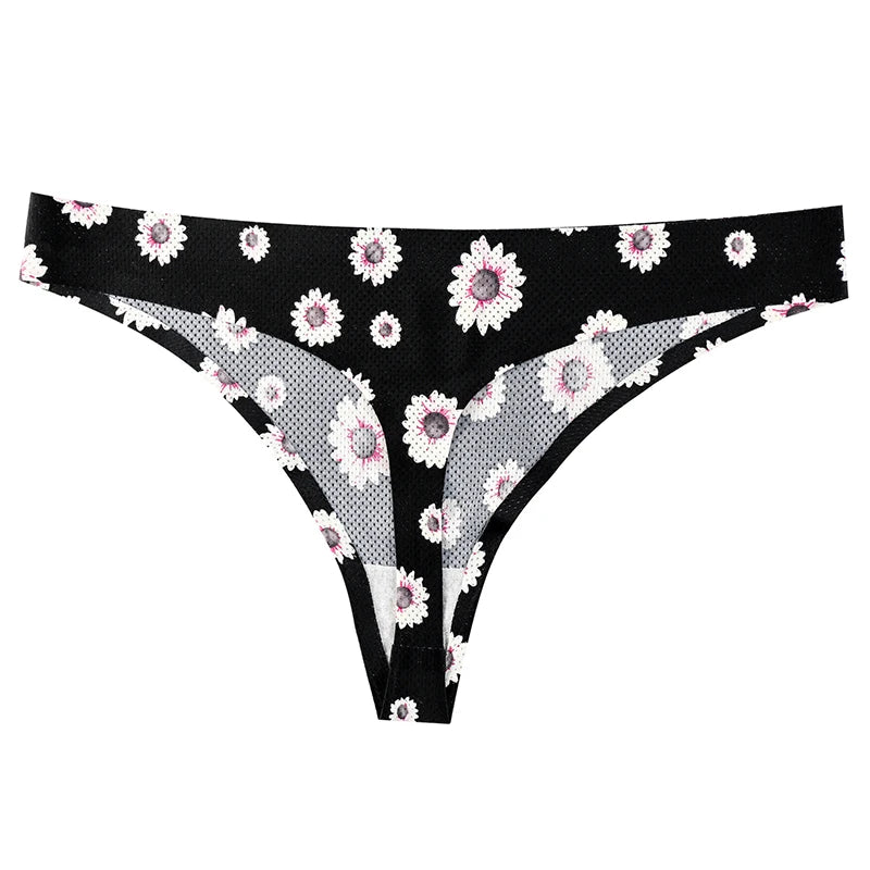 Women Thongs Fashion Floral Panties XS-XL Female Underpants Ladies Sexy Underwear Women Bikini Panty New Panties For Woman 2022