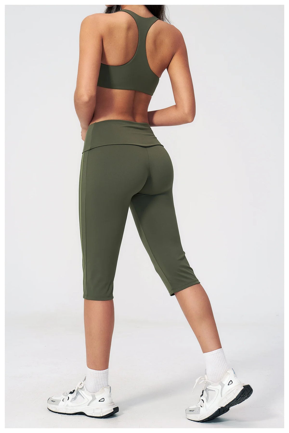 Summer Color Blocked Yoga Sets Women Slim Sports Bra High Waist Pants Fitness Suits Outwear Gym Running Push Up Workout Clothes