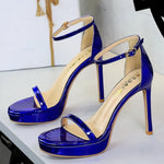 Women's High Heels Thin Heel Waterproof Platform Sandals Fashionable for Skirts New Model Shoes for Shows Summer Collection