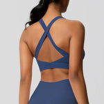 Women Fitness Yoga Bras Sexy Sling Beauty Back Fitness Push Up Sports Women Underwear Running Crop Top Yoga Clothes