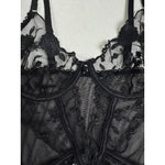 Toucheart Christmas Erotic Lingerie Seductive Embroidery Mesh Women See-through Body Shaping Sexy Pure Desire Hot Underwear Set