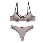 Elegant Red Satin Lingerie Set, Zodiac Inspired Bra Small Chest, Push Up Gathers Anti Sagging, Sensual Lace Bralette Women Tushy
