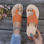 Clip Toe Slippers Square Toe Sandals Flip Flops Casual Shoes Summer New 2026 Fashion Beach