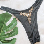 DEKA New Sexy One-shoulder Bikini Female Thong Swimsuit Women Diamond Swimwear Two-pieces Bikini Set Bather Bathing Suit Swim