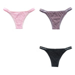 3PCS/Set Women Lace Panties Sexy Brazilian Panties Female Underpant Low Waist Panty Girls Underwear Fashion Intimates