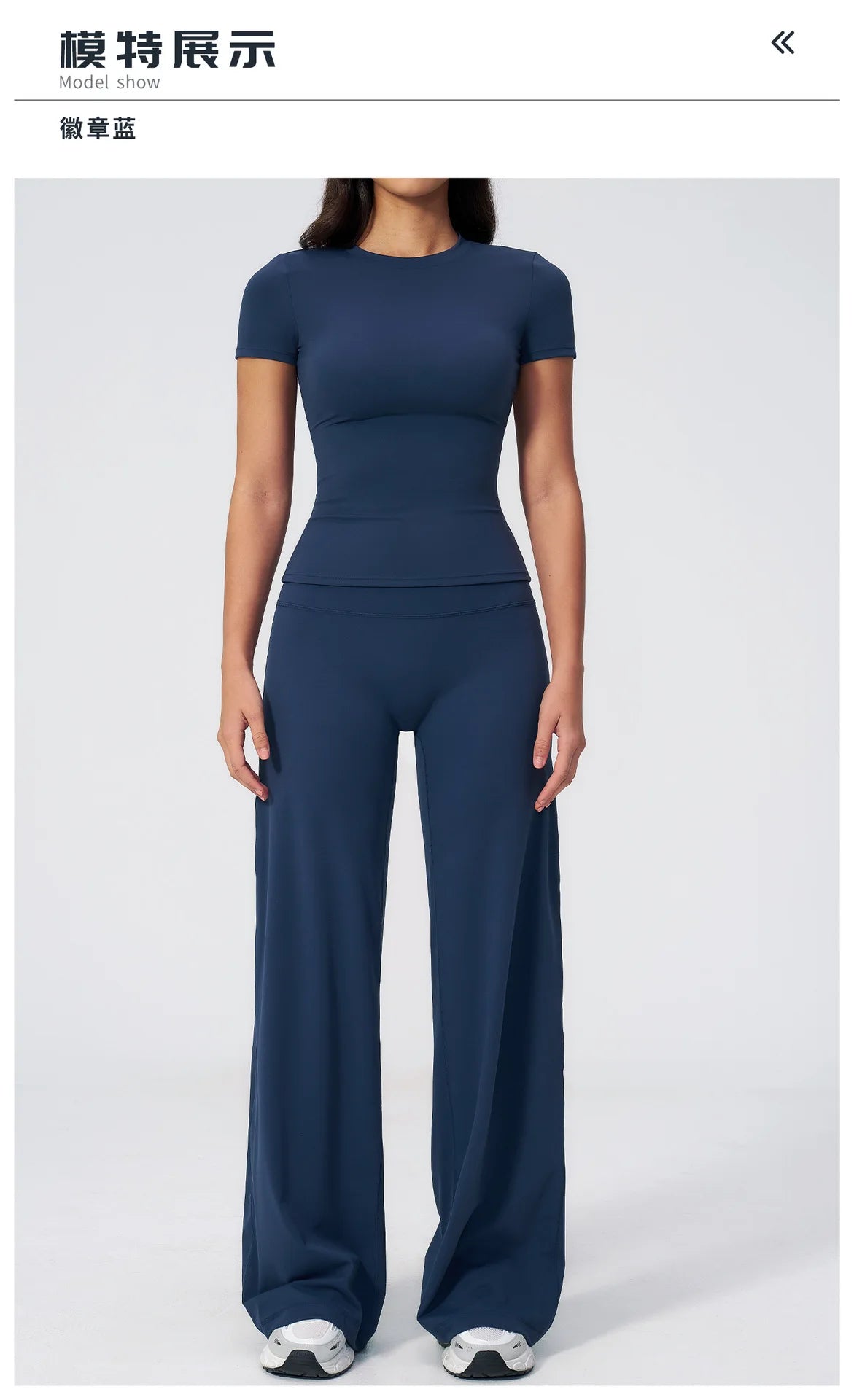 Yoga Set 2 Pieces Women's Tracksuit Short Sleeve O Neck Slim Sports T Shirts High Waist Flare Leggings Gym Running Fitness Suit