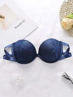 Women's Sexy Bra With Anti Slip And Transparent Shoulder Straps For Dual Use Small chest gathered and pushed bra A2150