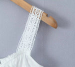 Lace Skirt Set Dress Summer Women Beach Holiday Sexy Cotton Matching Set Outfits Spring White 2 Pcs Vestidos Female Set 2025