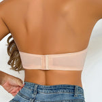 Women's Sexy Strapless Push Up Bra Padded Seamless Invisible Wireless Bandeau Bra Women Beauty Back Anti Slip Off Shoulder Bras