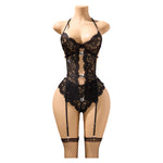 18 Sexy Erotic Lingerie Women Bra And Panty Garters See Through Lingerie Sets Role Play Female Thin Sexy Bras Underwear Set