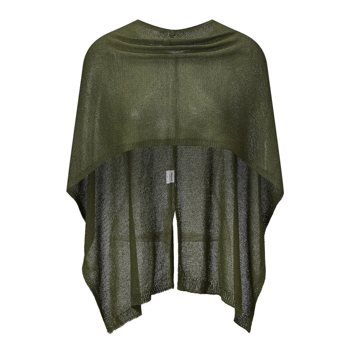 Womens See-through Knitted Cover-ups Poncho Solid Color Asymmetric Tops Cape for Daily Beach Shawl Summer Fall