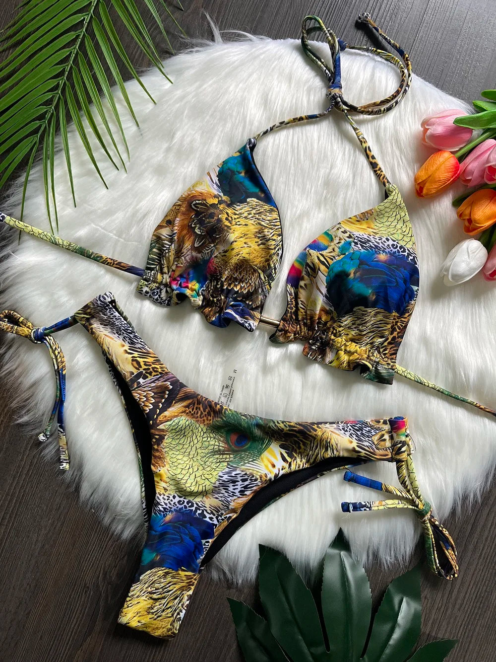 RUOTONGSEPT 2023 Popular Womens Beachwear Sexy Bikinis Set Hot Sport Swimwear Push-Up Padded SwimsuitExquisite Bather Swimwear