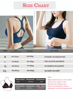 Plus Size Women's Sports Bra with Cross Straps And Padding,Push-Up,Comfortable,High-Elasticity,Breathable,Skin-Friendly