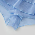 Womens Solid Color Layered Ruffle Bloomers Bow Low Rise Mini Under Shorts for Dresses Summer Clothes
