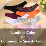3Pcs/Set Seamless Thong Cotton Women Thin Strap Low Waist High Flexibility Panty Sexy Underwear Ladies Briefs T-back Soft Women