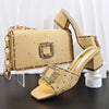 doershow Women Shoes and Bags To Match Set Italy Party Pumps Italian Matching Shoe and Bag Set for Party shoes! HE1-1