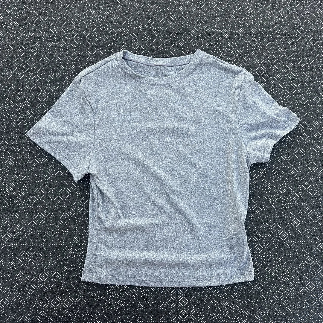 Solid color fitness women's soft breathable yoga short-sleeved comprehensive training tight T-shirt with exposed belly button