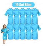 6-15Pcs Multicolors Spa Robes for Girls Spa Birthday Kimono for Girls Soft Silk Satin Slumber Sleepover Pyjama Party Supplies