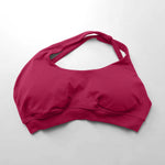 NCLAGEN Asymmetric Sports Bra Gym Top Woman High Support Halter Backless Fitness Speed Activewaer Workout Seamless Underwear