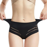 3Pcs/Set Women Panties High Waist Briefs Tummy Control Mesh Elastic Shapewear Ice Silk Female Seamless Underwear Sexy Lingerie