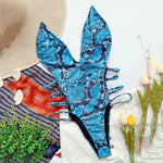 Sexy Snake Print Backless Swimwear One Piece Swimsuits Woman 2026 Hollow Cut Out Monokini String Bathing Swimming Suit Bather