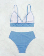 2026 Triangle Bikinis High Waist Strappy Swimsuit Women Sexy Striped Swimwear Female Bathers Swimming Bathing Swimming Swim Suit