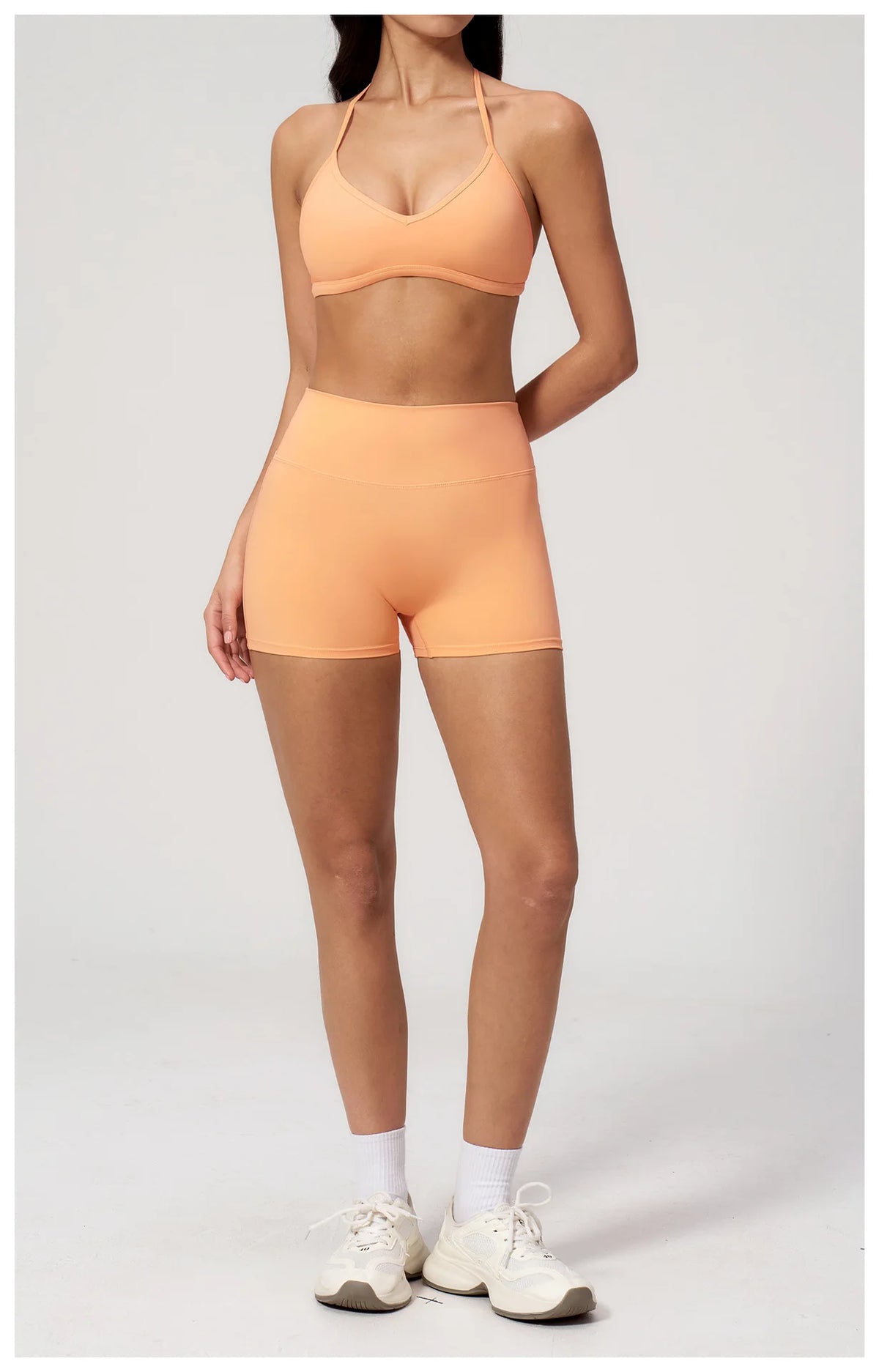 New Tight Yoga Set Women Breathable Quick Drying Sports Bra High Waist Shorts Fitness Suit Outwear Leisure Workout Gym Tracksuit