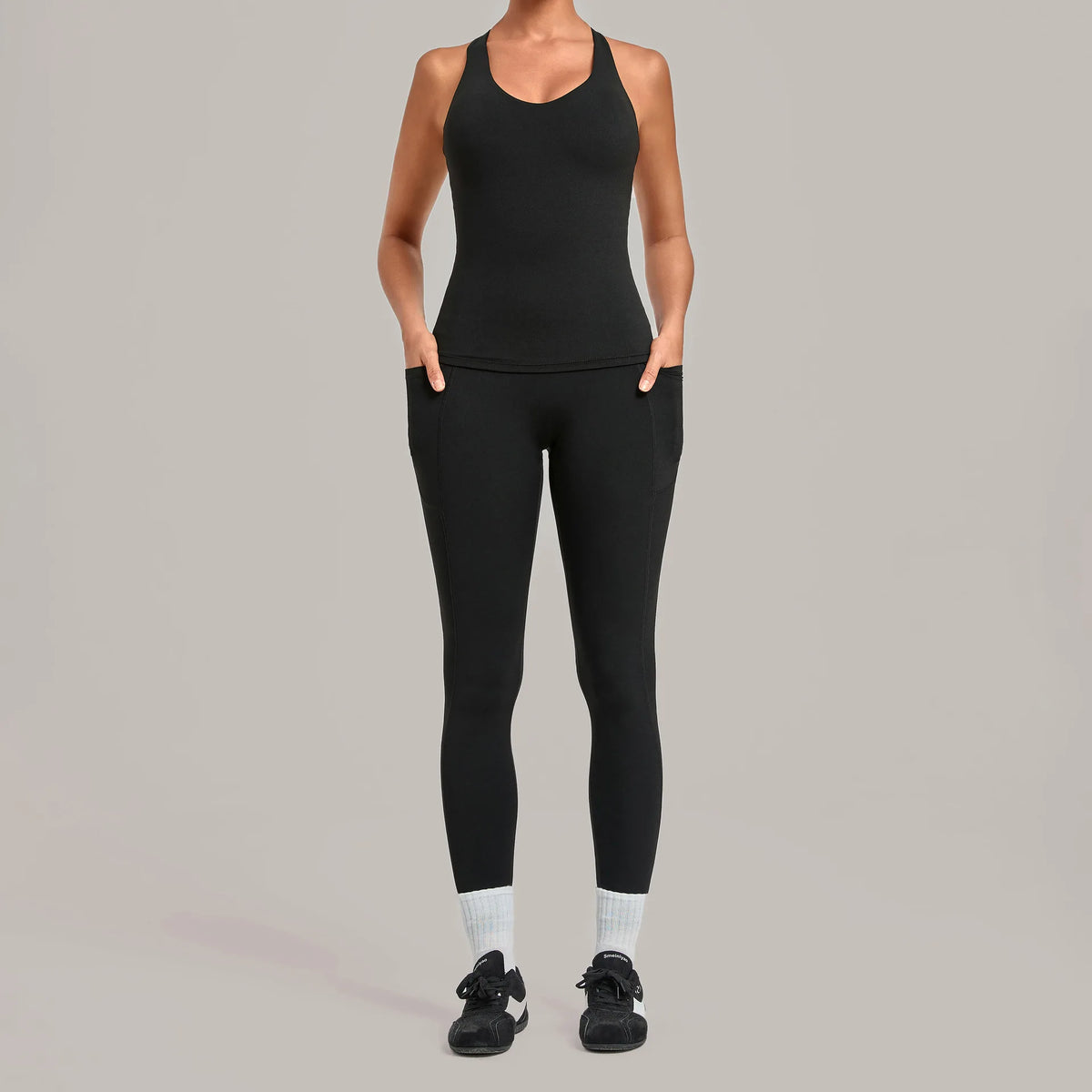 Women's Seamless Yoga Sets Sports Fitness Hip-lifting High Waist Pant Sleeveless Backless Suits Workout Running Leggings Sets